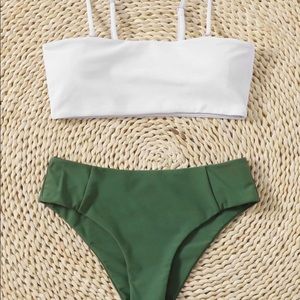 Color Block Bikini Swimsuit